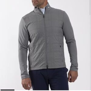 KJUS Mens Gray Rowan Insulated full zip golf jacket 2XL